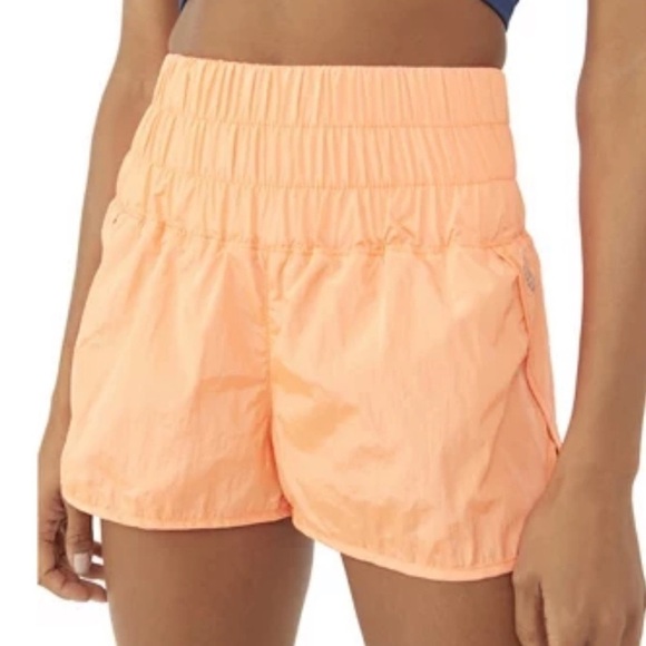 FP Movement The Way Home Active Shorts Peach Size Small Lightweight Key Pocket - Picture 1 of 12